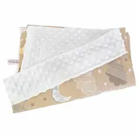 Paturica personalizata – Somnic Pufos Maro și Minky Alb
