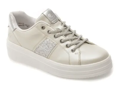 Pantofi sport REMONTE argintii, D1C10, din piele ecologica