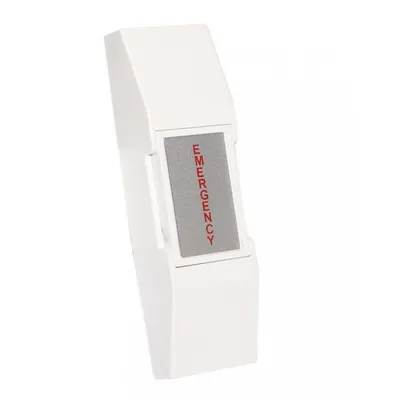 Buton cerere iesire REX aplicabil, din plastic, ND-EB02 Iesire contact: NO/NC, tensiune 12V, 300 mA, auto reset, culoare alba Ic