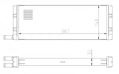 Schimbator caldura incalzire habitaclu potrivit VW TRANSPORTER III 1.6-2.1 05.79-07.92