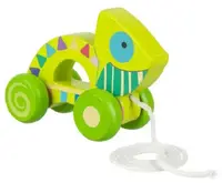 Jucarie de tragere Orange Tree Toys - Jungle Animals, Cameleon