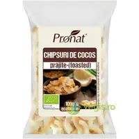 Chips-uri din Nuca de Cocos Prajite Ecologice/Bio 100g
