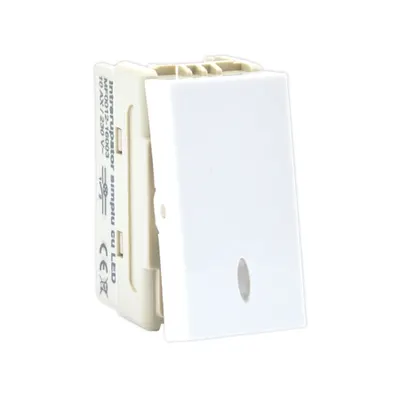 Intrerupator Simplu cu Led STIL PREMIUM Alb