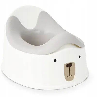 Olita pentru copii, Primabobo, Alex, Compartiment detasabil, Design ursulet, Fara BPA, Gri