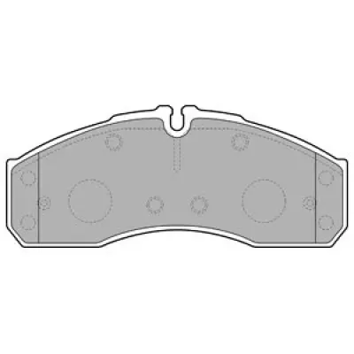 Set placute frana, frana disc DELPHI LP2042