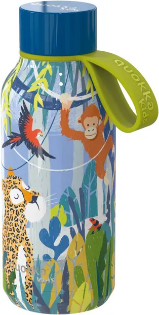Sticlă termică Quokka Kids - Solid, Jungle, 330 ml