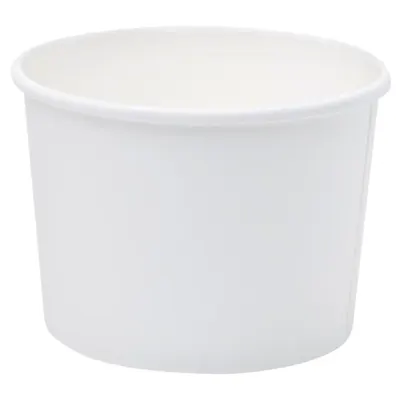 Boluri din Carton, 480 ml, Biodegradabile, PLA Albe, 115 mm, 50 Bucati