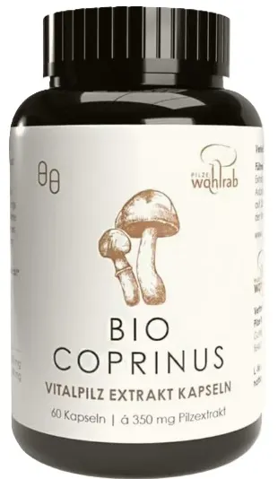 Extract de coprinus din ciuperci Bio Vital, 60 capsule, Pilze Wohlrab