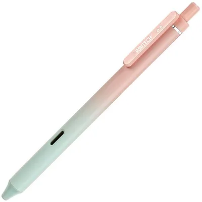 Stilou cu gel Writech Gradient - roz/verde