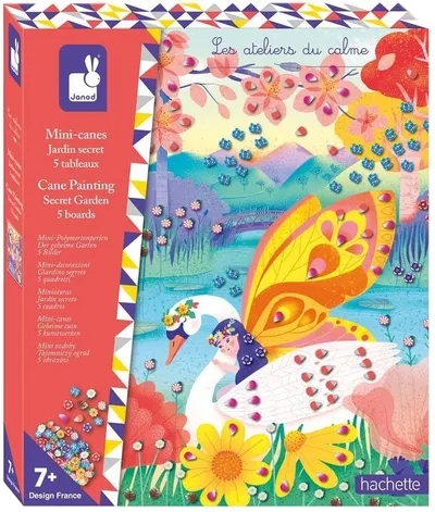 Trusă creativă Janod - Cane Painting, Secret Garden