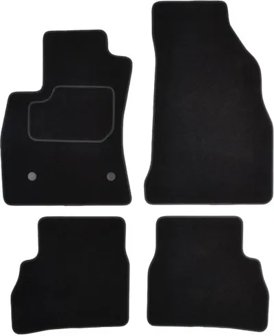 Covorase auto (set, velur, 4 bucati, culoare negru, 7 locuri) FIAT DOBLO dupa 2010