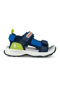 Sandale cu banda dubla velcro - Verde masliniu/Alb optic/Bleumarin