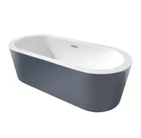 Cada baie freestanding Bella WB-814 1700 x 800 x 580 gri