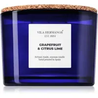 Vila Hermanos Apothecary Cobalt Blue Grapefruit & Citrus Lime lumânare parfumată