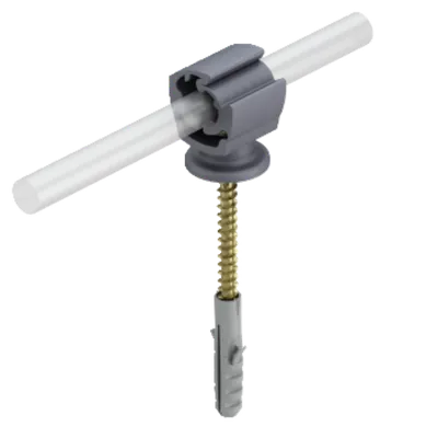 Clema universala pentru prindere conductor paratrasnet Rd 8−10 mm cu surub fixare lemn | Type 177 B-HD20