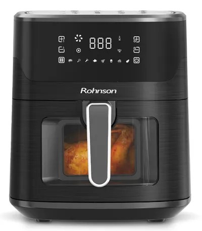 Aparat de gătit sănătos Rohnson - Airfryer R-2849, 1600W, 6.5 l, negru