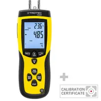 Anemometru profesional cu tub Pitot Trotec TA400+ Certificat de calibrare, Functie Min/Max/AVG/REC/HOLD, Functie Live-Log