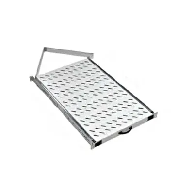 Tavă glisantă 19”, 1U, 50kg sarcină, D=720, fixare 4 puncte
