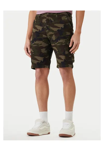 Pantaloni scurti Barbati - bumbac - kaki - fermoar