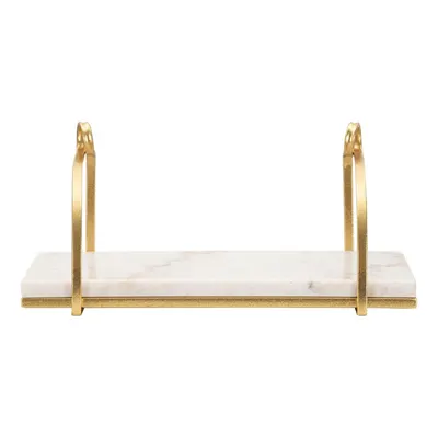 Raft alb/auriu din marmură 40 cm Marble – Mauro Ferretti