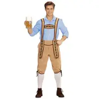Costum bavarez salopeta maro