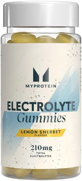 Electrolyte Gummies, lămâie, 60 de comprimate masticabile, Myprotein