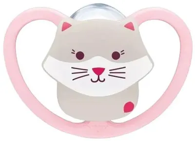 Suzetă din silicon NUK Perfect Match Air - 18 luni+, Pisoi