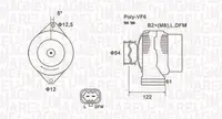 Alternator (14v, 100a) Opel Astra J, Astra J Gtc, Insignia A, Zafira C; Saab 9-5 2.0d Dupa 2008