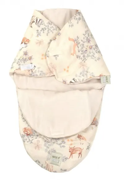 Sistem de infasare Nature Bamboo by Amy din Bambus cu umplutura antialergic BabySoft + Cadou Rucsacel Poiana Stejarilor