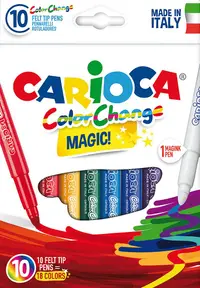 Set carioci Carioca Magic - 9 culori + 1 care sterge