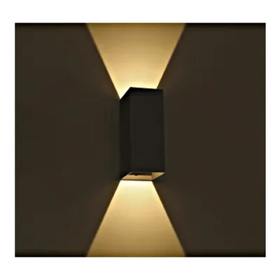 Dako I Up/Down LED 2x3W, 2x200lm, 3000K, 240V, IP54, negru