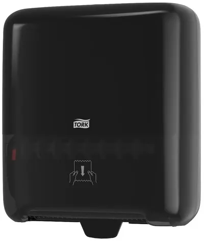 Dispenser de prosoape cu rolă Tork - Matic, H1, 33.7 х 20.3 х 37.2 cm, negru