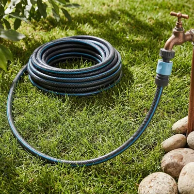 Set furtun de grădină 20m, 1/2", cu accesorii de conectare