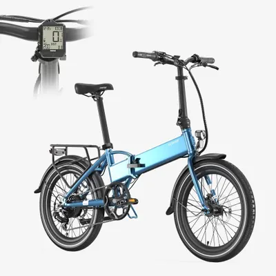 Monza Bicicletă electrică pliabilă 20" + Afișaj · 19,5 kg · Gar. 3 ani · 100 km