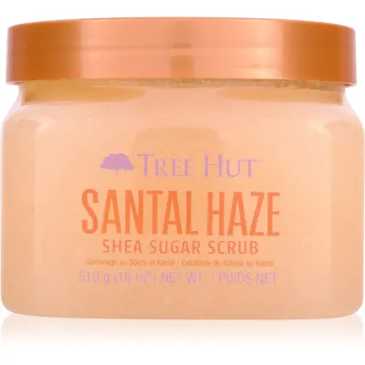 Tree Hut Shea Sugar Scrub Santal Haze exfoliant de corp cu zahăr 510 g
