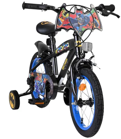 Bicicletă pentru copii cu roți ajutătoare E&L cycles - Batman, 14''