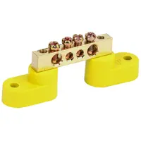 Neutral bus bars with two corner Izolators SHNI-6x9-4-U2-ZH