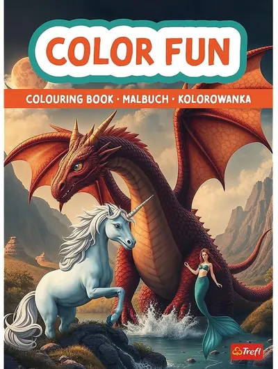 Carte de colorat Trefl - Fantasy world