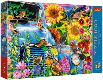 Puzzle Trefl din 1000 piese - Viața la țară, păsări cântătoare