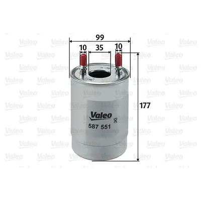Filtru combustibil VALEO 587551