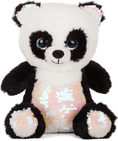 Jucărie de pluș Amek Toys - Panda cu paiete, 28 cm