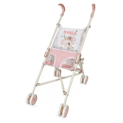 Carucior tip umbrela pentru papusi, compact si practic, DeCuevas, Koala, Roz