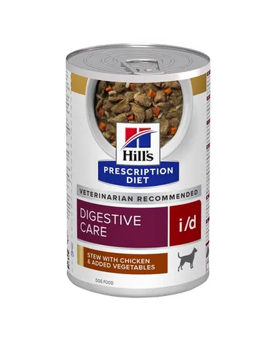 HILL'S Prescription Diet Canine i/d Digestive Care Stew Hrana umeda caine cu probleme digestive, cu pui si legume 354 g