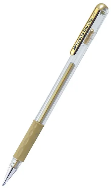 Roller Pentel - Hybrid Metal K 118 M - 0.8mm, auriu