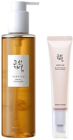Beauty of Joseon Set - Ulei demachiant pentru față cu ginseng și ser pentru conturul ochilor Revive Eye, 210 + 30 ml