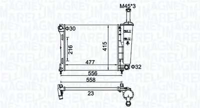 Radiator racire motor potrivit FIAT 500, 500 C; FORD KA 1.2 1.2LPG