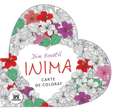 Carte de colorat. Din toată inima - Paperback brosat - ****