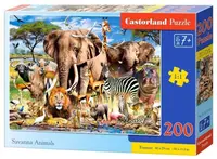 Puzzle Castorland din 200 de piese - Animale din savana