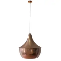 Lustra vintage din cupru CS01CO, finisaj rustic, diametru 28 cm
