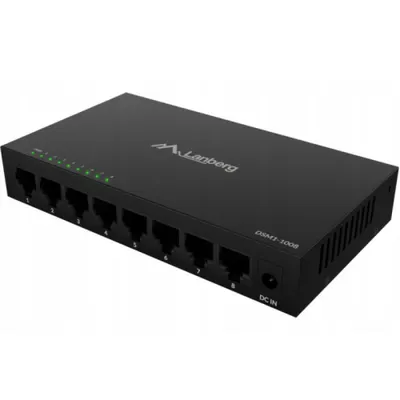 Switch Lanberg DSM1-1005, 8 porturi 1000BASE-T, Unmanaged, maxiumum network link speed 1GB/S, latime de banda suportata 10 Gbps